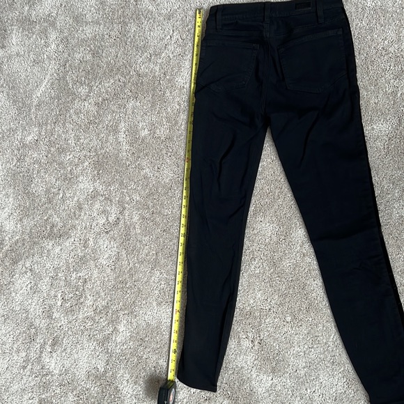 NWT Paige Anthropologie Jeans Gorgeous velvet panel black brand new - Picture 9 of 10